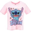 Světle růžové dámské tričko Disney - Lilo and Stitch