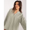 Khaki oversize bavlněná košile