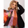 Barevná vzorovaná šála s trásněmi (Velikost ONE SIZE)