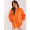 Oranžová oversize prodloužená košile (Velikost XL)