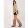 Khaki oversize prodloužená košile