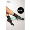 Černé vzorované silonkové ponožky Gatta Trendy wz.12 20 den
