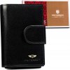 Peterson Černá peněženka se zapínáním Y461