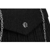 Rovicky černá elegantní kabelka s řetízkem