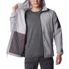 Světle šedá softshellová bunda Columbia Tall Heights Hooded Softshell Jacket (Velikost L)