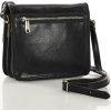 MARCO MAZZINI černá čtvercová crossbody kabelka