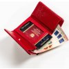 Peterson Červená malá lakovaná peněženka s monogramem Y447 (Velikost ONE SIZE)