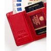 Peterson Červená malá lakovaná peněženka s monogramem Y447 (Velikost ONE SIZE)