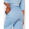Světle modré široké elegantní kalhoty RITES