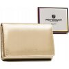 Peterson zlatá střední peněženka s klopou Y670