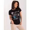 Černé tričko s potiskem