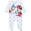 Bílé vzorované dívčí dupačky Minnie Mouse and Daisy