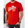 Červené pánské tričko s potiskem