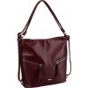Rovicky bordó shopper kabelka s kapsami