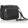 MARCO MAZZINI černá kožená taška přes rameno