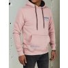 Světle růžová mikina s kapucí