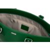 Rovicky zelená prostorná shopper kabelka