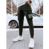 Khaki pánské jogger tepláky s kapsami (Velikost S)