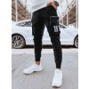 Černé pánské jogger tepláky s kapsami