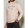 Béžová pánská mikina s nápisem