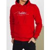 Červená mikina s kapucí