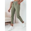 Khaki rovné kalhoty s páskem ERLON (Velikost ONE SIZE)