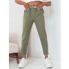 Khaki rovné kalhoty s páskem ERLON (Velikost ONE SIZE)