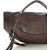 MARCO MAZZINI Tmavě hnědá kožená ledvinka