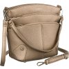 David Jones Světle hnědá crossbody kabelka se zipy