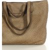 MARCO MAZZINI Béžová pletená shopper bag