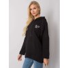 Černá dámská mikina s kapsou