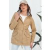 Tmavě béžová dámská oboustranná parka AVELIN