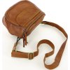 MARCO MAZZINI camel crossbody kabelka s širokým popruhem