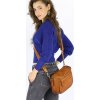 MARCO MAZZINI camel crossbody kabelka s širokým popruhem