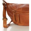 MARCO MAZZINI camel kožená crossbody taška/ledvinka