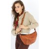 MARCO MAZZINI camel kožená crossbody taška/ledvinka