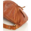 MARCO MAZZINI camel kožená crossbody taška/ledvinka