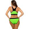 Zelené bikiny s pruhem Isuel