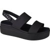 Černé sandály Crocs Brooklyn Low Wedge (Velikost 37)