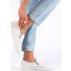 Bílé děrované slip on tenisky