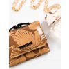 4U Cavaldi hnědá vzorovaná malá peněženka M665