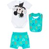 Tyrkysovo-bílá kojenecká sada pro chlapečka Mickey Mouse