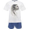 Modro-bílé krátké pyžamo Avatar