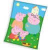Dětská barevná fleecová deka Peppa Pig