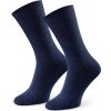 Tmavě modré pánské vysoké ponožky