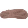 Béžové sandály na platformě Crocs Brooklyn Low Wedge