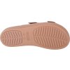 Hnědé nazouváky na platformě Crocs Brooklyn Low Wedge Sandal