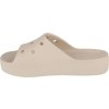 Béžové dámské nazouváky Crocs Classic Platform Slide