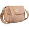 Rovicky Tmavě béžová crossbody kabelka se zlatými detaily