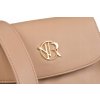 Rovicky Tmavě béžová crossbody kabelka se zlatými detaily